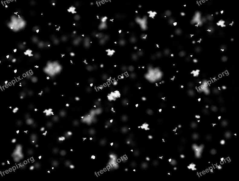 Snow Layer Winter Black Christmas