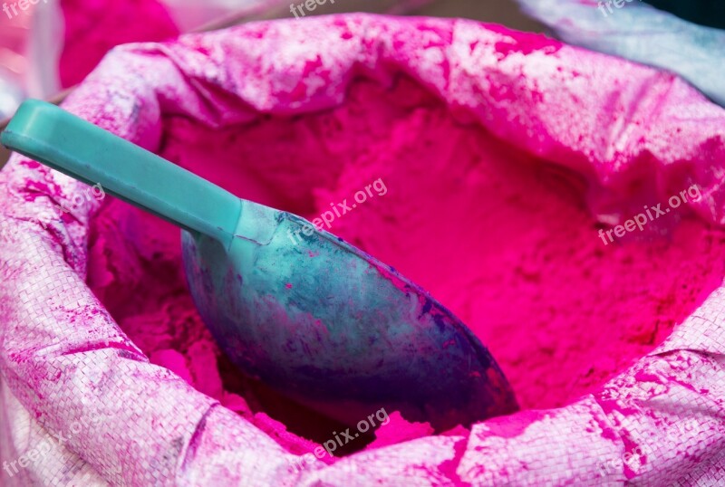 Colors Pink Holi Hindu Celebrations Festival