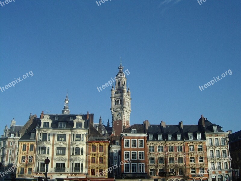 Lille Belfry Place Architecture Façades