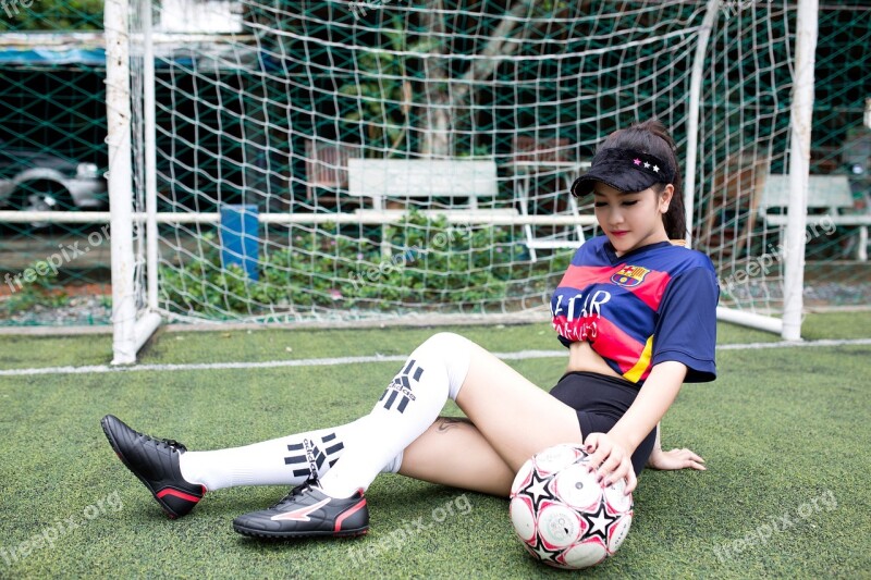 Football Girl Model Sport Game