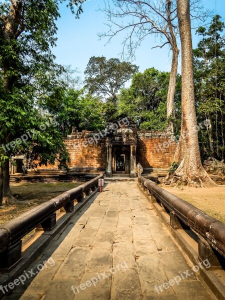 Cambodia Temple Asia Ancient Monument