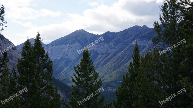 Wood Mountain Canada Banff Rockies