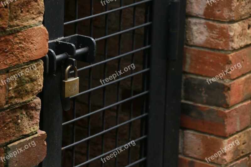 Key Padlock Cage Brick Free Photos