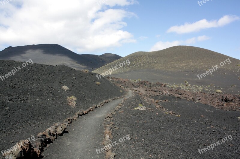 Volcanic Landscape Landscape La Palma Canary Islands Canary Island