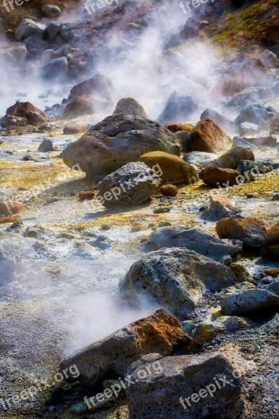 Volcano Volcanic Rock Hot Spring Hot Springs