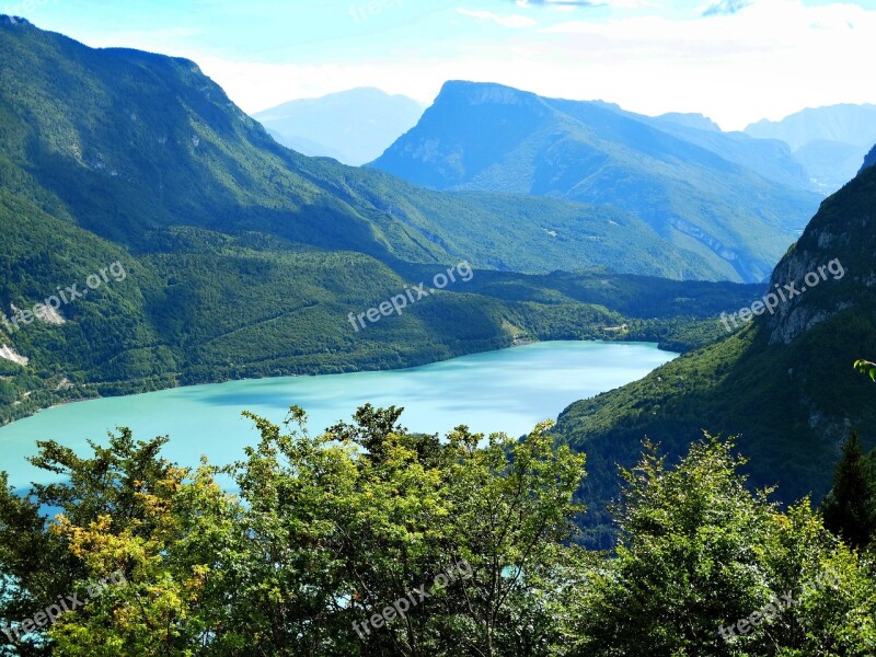 Lake Molveno Mountain Lake Water Free Photos