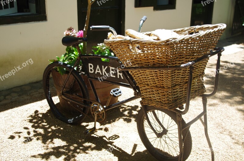 Vintage Delivery Bike Bicycle Wheel Vehicle