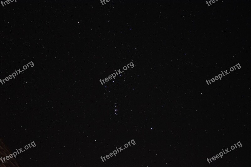 Orion Constellation Hunter Night Sky Star