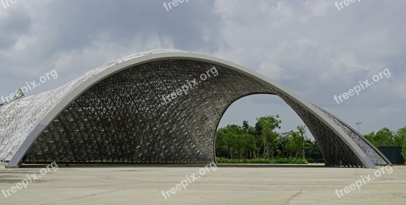 Singapore Pavilion Building Park Futuristic