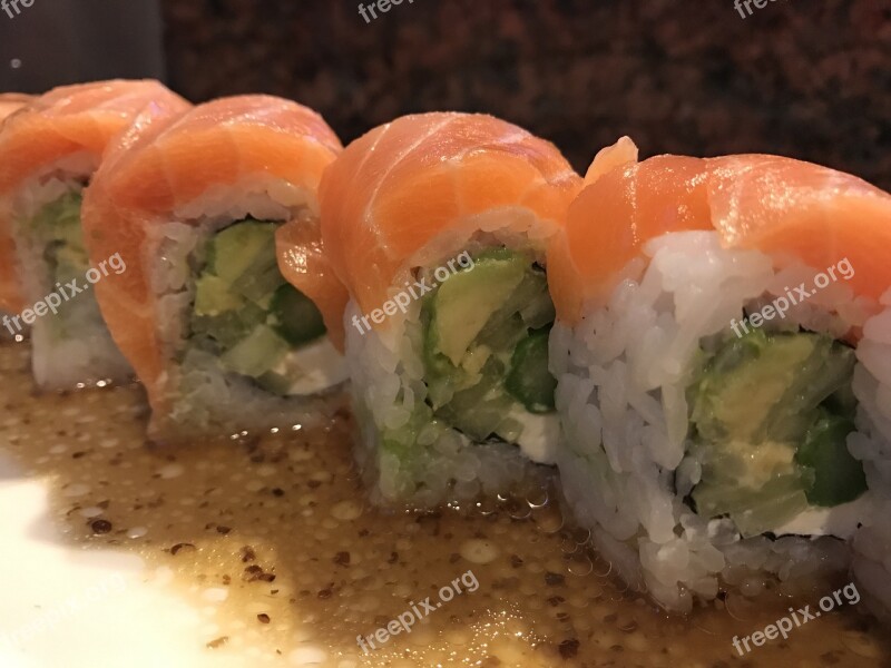 Sushi Roll Japanese Rice Seafood