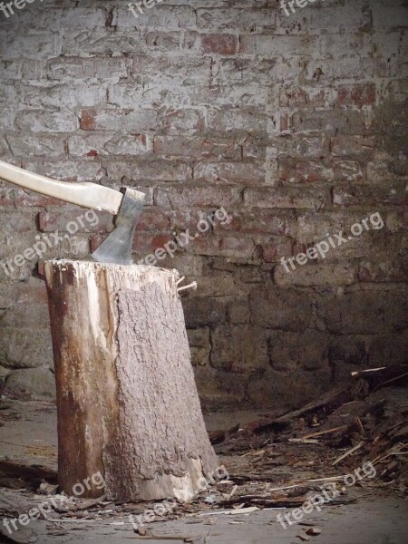 Hack Stock Wood Ax Axe Make Wood