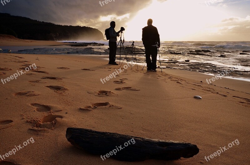 Sunrise Photography Photographer Tripod Beach