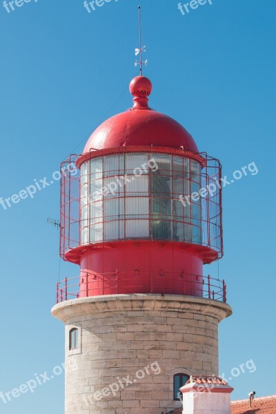 Portugal Algarve Cabo Sao Vicente Lighthouse Sea