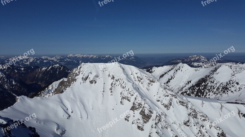 Bschiesser Tannheimer Mountains Mountaineering Winter Mountains