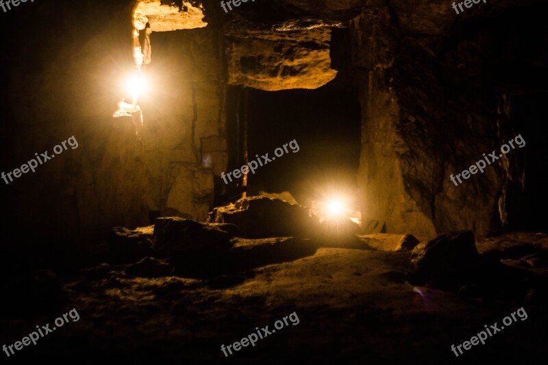 Cave Quarry Subterranean Dark Gallery