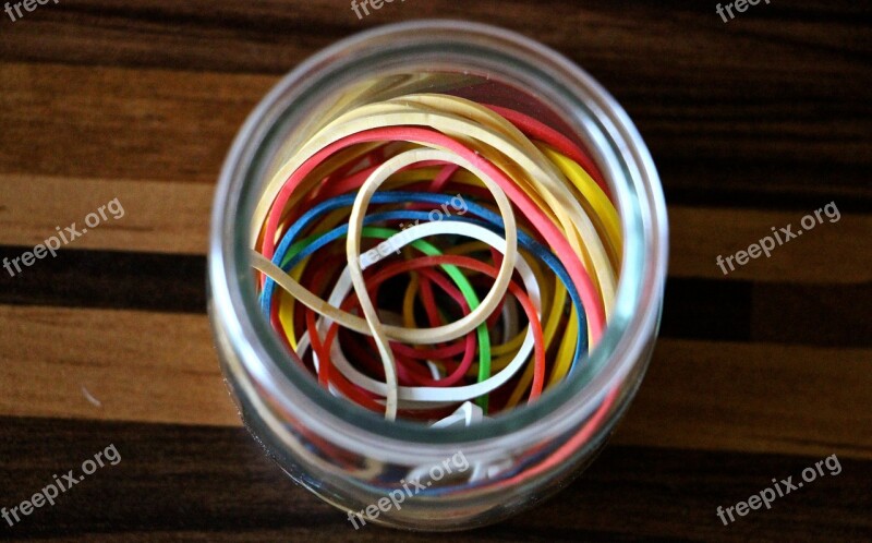 Rubber Bands Kitchen Utensils Tools Colorful Free Photos