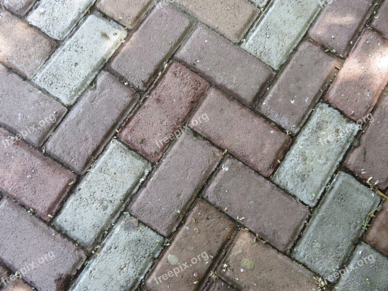 Brick Texture Floor Patio Pattern