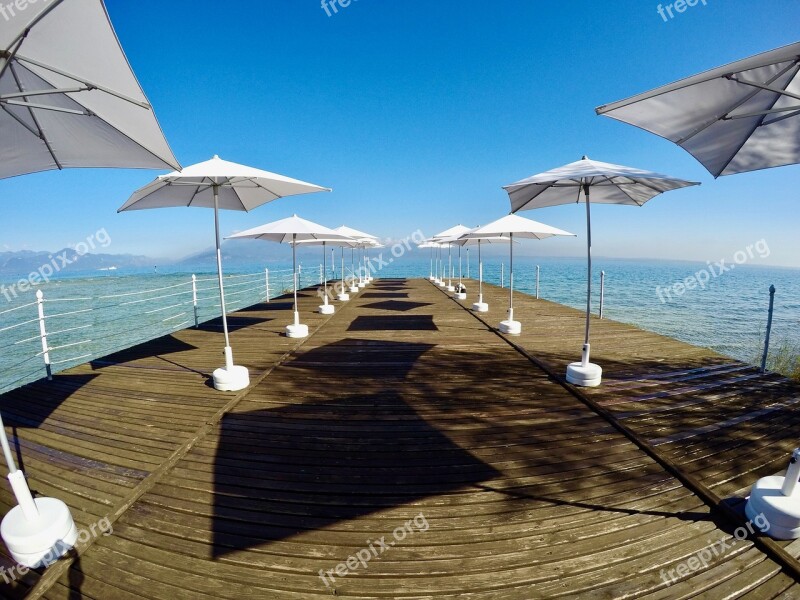 Jetty Jetty On The Lake Walkway On The Lake Wooden Walkway Lake Garda