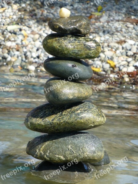 Stone Almond Stones Stone Tower Stacked Stacked Stones