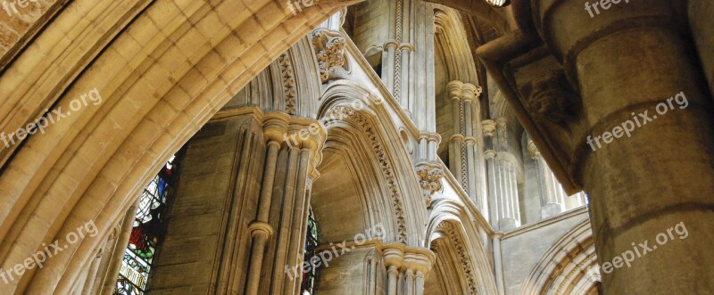 Church Stonework Masonry Arches Ancient