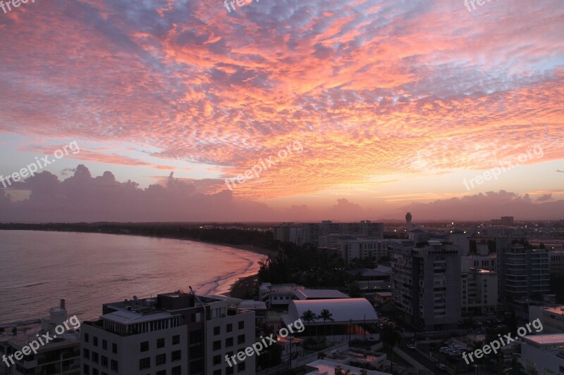 San Juan Puerto Rico Sky Sunrise Free Photos