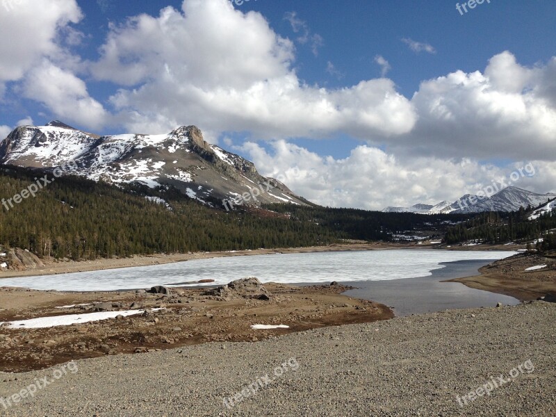 Yosemite Tioga Road National Park Landscape Usa