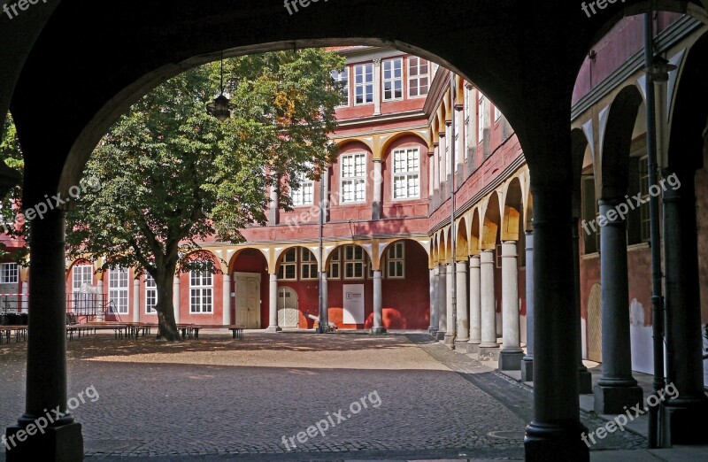 Castle Wolfenbüttel Courtyard Arches Clinker