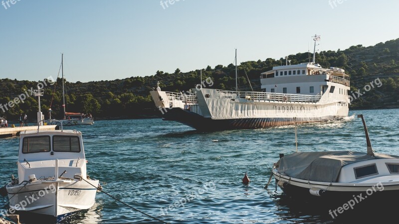 Croatia Ferry Sea Cruise Ship Tourism