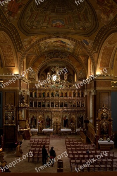 Máriagyűd Hungary Church Interior Iconostasis Weeping Madonna