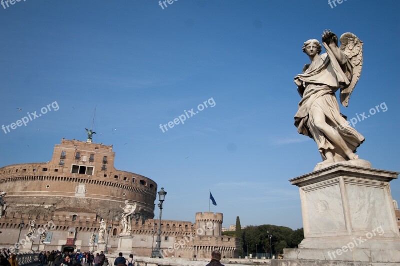 Rome Italian Italy Castle Castel Sant'angelo