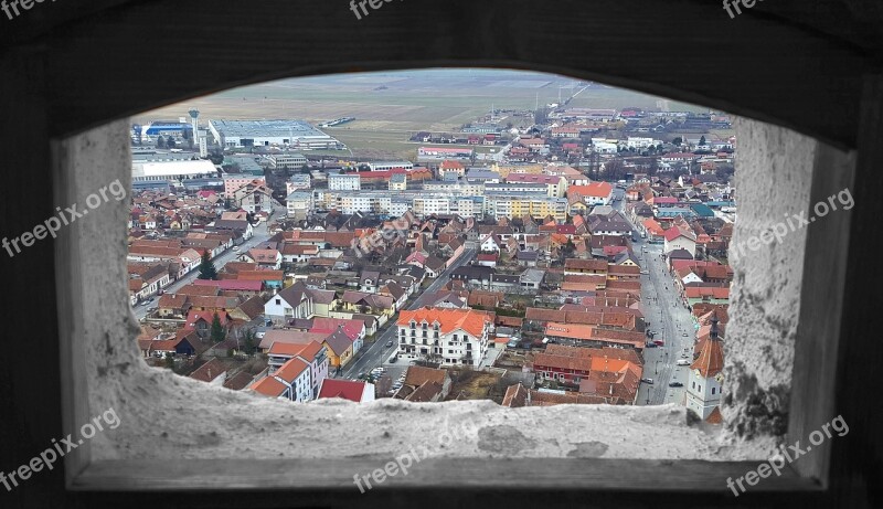 Viewing Window Panorama City Transylvania Romania