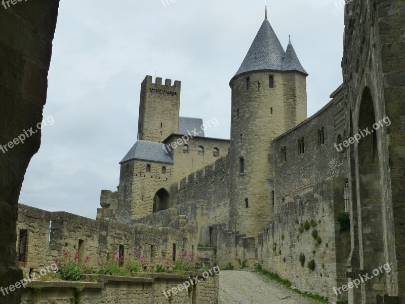 Castle France Masonry Middle Ages Historically