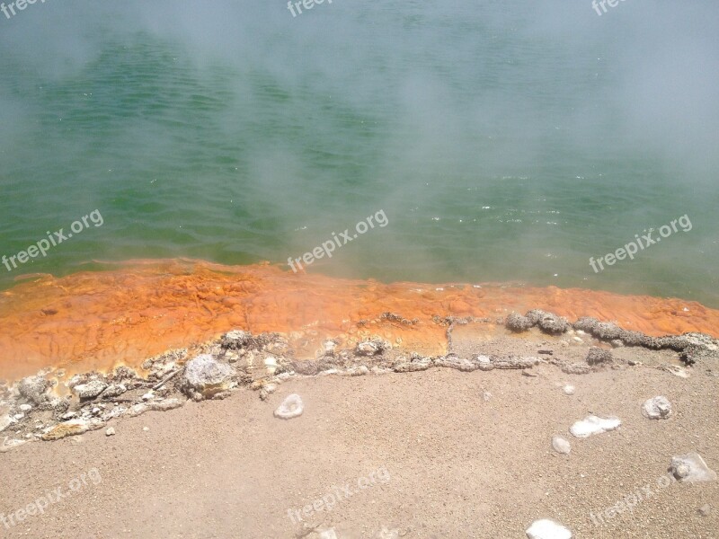 Geothermal Waiotapu Volcanic New Zealand Nature