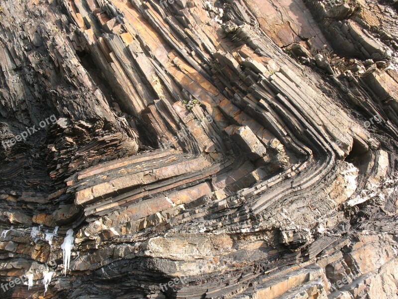 Geology Rocks Folds Geological Texture