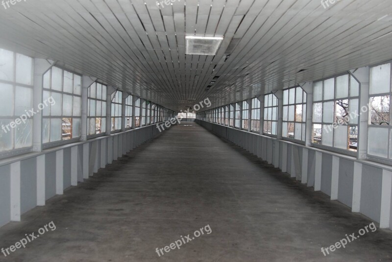 Hallway Głogów Poland Train Station Claustrophobic