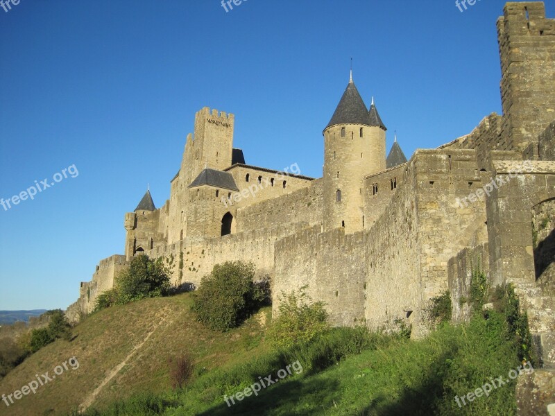 Carcassonne City Medieval City Medieval Castle France