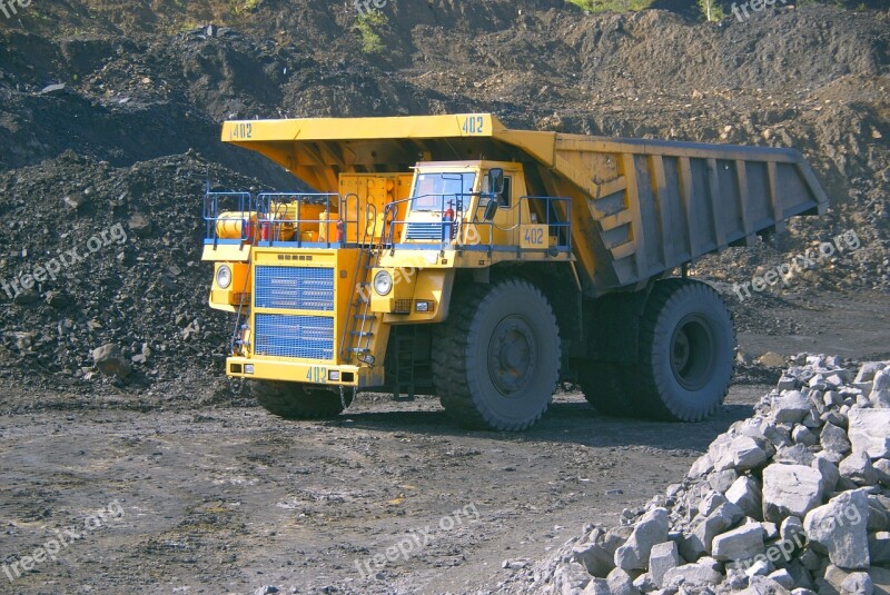 Dumper Coal Mining Coal Gigantic Proportions Belaz