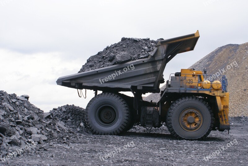 Dumper Coal Mining Coal Gigantic Proportions Belaz