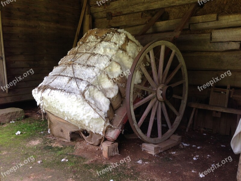 Cotton Bale Wagon Picking Crop