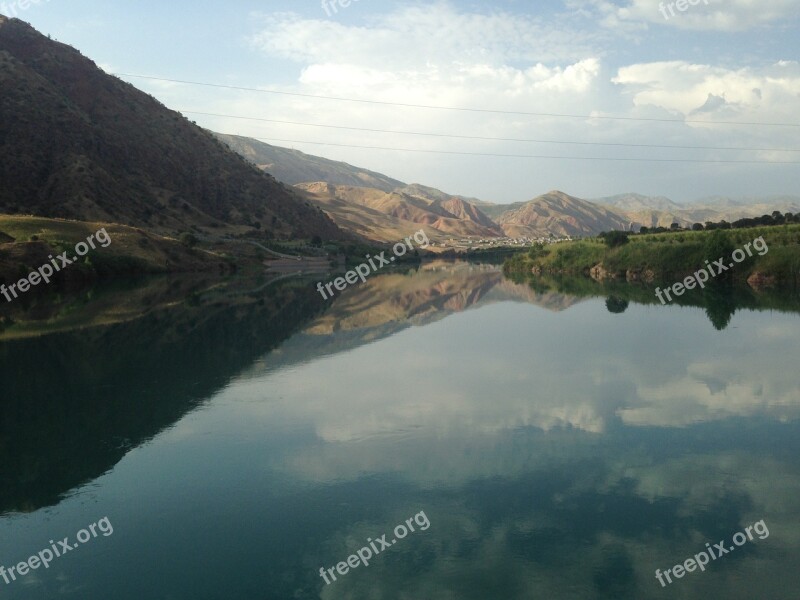 Lake Mountains Reflexion Mountain Lake Nature