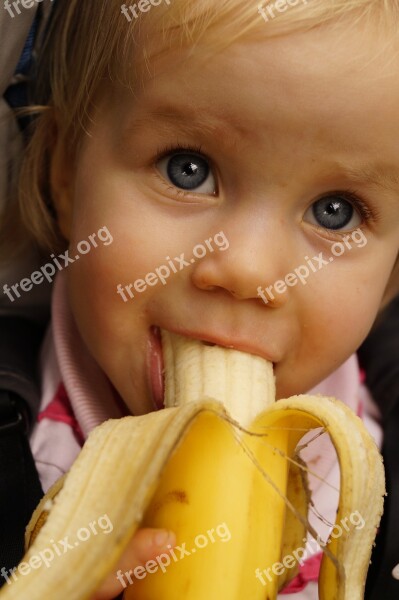 Child Banana Cute Funny Children