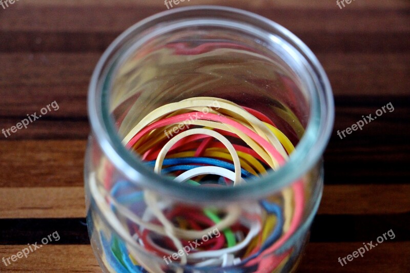 Rubber Bands Colorful Rubber Rubber Band Red