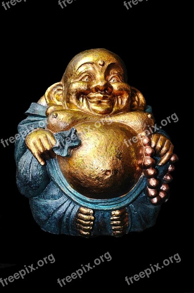 Laughing Lucky Buddha Buddhism Statue