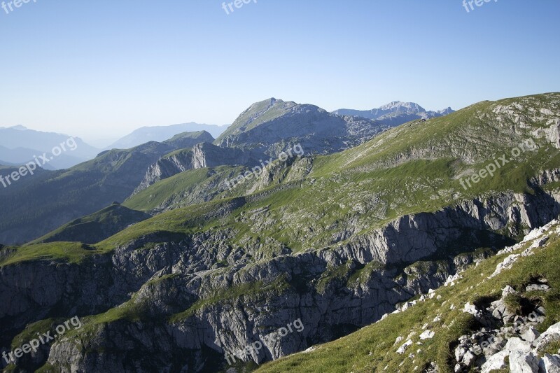 Hagengebirge Mountains Berchtesgaden National Park Alpine Bavarian Alps