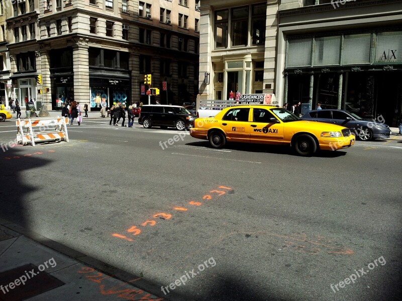 New York Cab New York Taxi Yellow Cab City Taxi