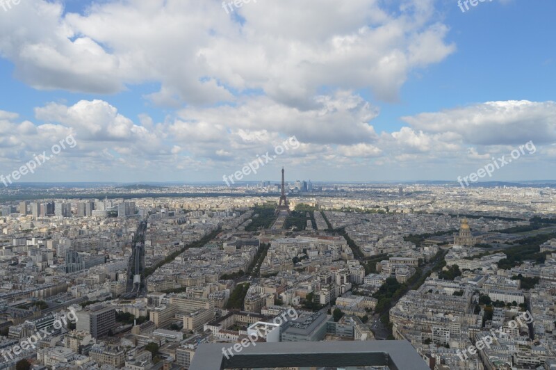 Skyline Paris Panoramic Free Photos