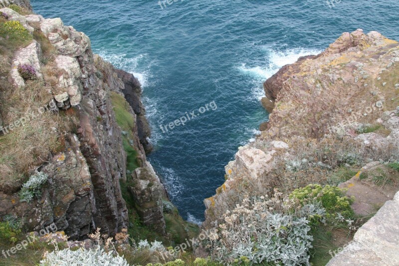 Cliff Ocean Atlantic Ocean Cap Fréhel Free Photos