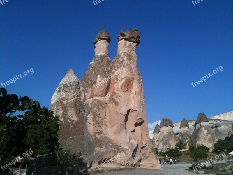 Rocks Cappadocia Turkey Formation Caves