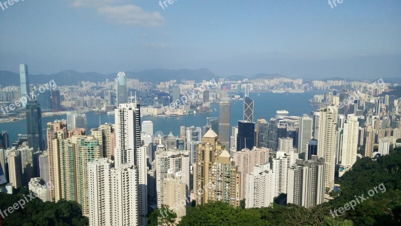 Peak City View Hong Kong Free Photos