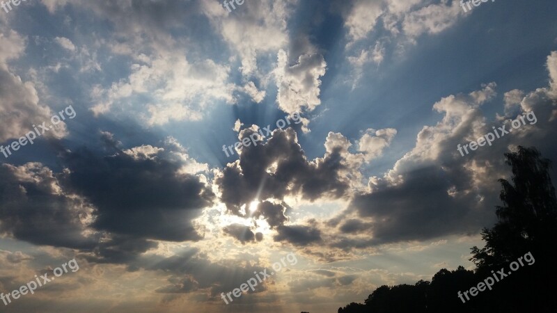 Sky Clouds Evening Cloud Cover Nature